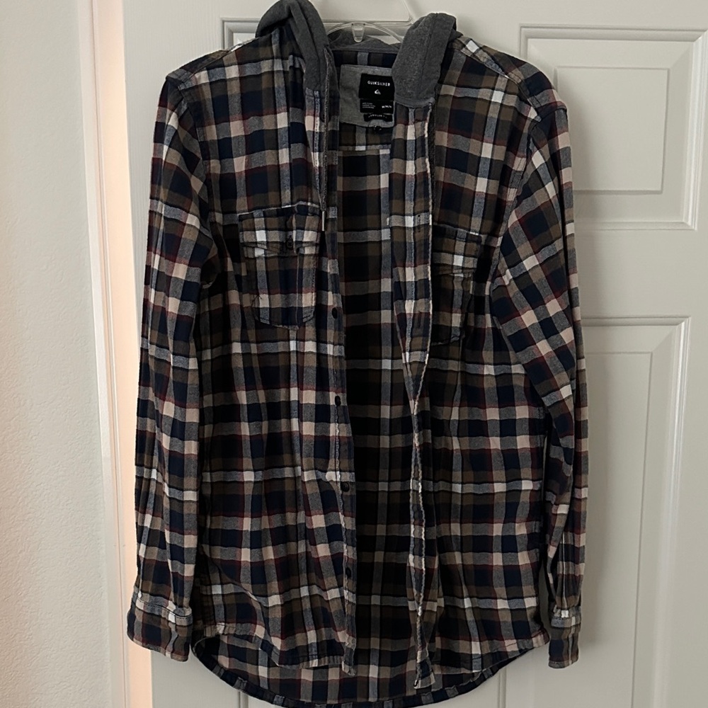 Quicksilver hooded jacket Brown/Navy